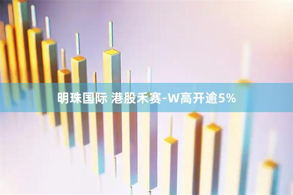 明珠国际 港股禾赛-W高开逾5%